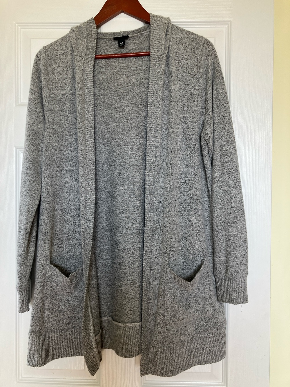 torrid Heather Gray Open-Front Hooded Cardigan